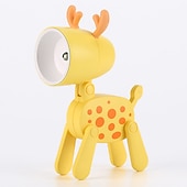 olcso Óvoda éjszakai fények-mini éjszakai lámpák led aranyos karácsonyi ajándék kreatív rajzfilm dinoszauruszok kutya és karácsonyi jávorszarvas összecsukható kis asztali lámpa elemmel