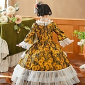 economico Vestiti-Gotico Rococò Ispirato al vintage Vestito Costume da festa Mascherata Principessa Shakespeare Tinta unica Abito da ballo Costume Ragazze Reale Halloween Carnevale Giornata universale dell'infanzia