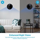 זול מצלמות רשת IP פנימיות-R10 מצלמת IP 4K מיני אלחוטי גלאי תנועה גישה מרחוק חיתוך IR פנימי תמיכה 256 GB