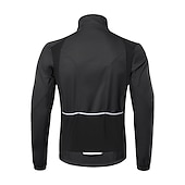 preiswerte Herrenjacken &amp; Gilets-Herren Fahrradjacke Radjacke Windschutz Fleecejacke Winter Warm Feuchtigkeitsableitung Atmungsaktivität Tasche auf der Rückseite Fahhrad Jacke Trainingsanzug MTB Mountain Rennrad Radfahren in der