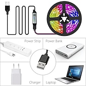 baratos Controlo Remoto-Luzes de tira de LED de 30 m para quarto – luzes de tira permanentes RGB com controle remoto e aplicativo para decoração de festas em ambientes e em casa
