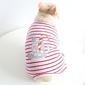 preiswerte Pyjama-Hunde Katzen Pyjamas Modisch Kuschelig Winter Weich Waschbar Komfortabel Innen Casual Hundebekleidung for Bichon Frise Pudel Spitz kleines Haustier Schmetterling
