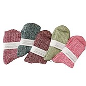 billige Sokker-Dame Besetningssokker Hjem Daglig Helfarge Spandex Akryl Fiber Enkel Fritid Hold Varm Fritid 5 Par