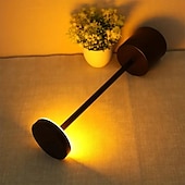 economico Lampade da tavolo-lampada da scrivania senza fili ricaricabile a 3 colori con tocco in metallo a led, lampada da comodino per camera da letto, lampada da scrivania dall&#039;atmosfera moderna e minimalista, ricarica USB