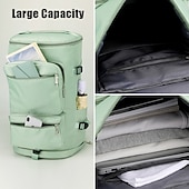 cheap Travel Bags-Men&#039;s Women&#039;s Crossbody Bag Shoulder Bag Gym Bag Duffle Bag Nylon Outdoor Holiday Travel Zipper Large Capacity Waterproof Lightweight Solid Color Light Blue Haze blue purple red