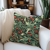 billige Ferieputetrekk-holly dobbel side putetrekk 1 stk mykt dekorativt firkantet putetrekk putetrekk for soverom stue sofa sofa stol