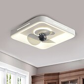 preiswerte Dimmbare Deckenleuchten-Deckenventilator mit Licht, dimmbar, 48 cm, Macaron, mehrfarbig, 360-Grad-Kopfschütteln, 6 Windgeschwindigkeiten, moderner Deckenventilator für Schlafzimmer, Wohnzimmer, ca &amp; Fernbedienung 110-240V