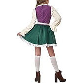 ieftine Dirndl-Oktoberfest Dirndl Trachtenkleader Oktoberfest / Bere bavareză Wiesn Stil tradițional Pajiști Pentru femei Pânză în stil tradițional Rochie Șorț