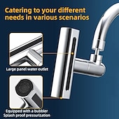 economico Accessori per rubinetti-accessorio rubinetto a cascata, rubinetto da cucina a cascata rubinetto universale da cucina per bagno multifunzione 4 in 1 filtro testa spruzzatore girevole a 360 gradi