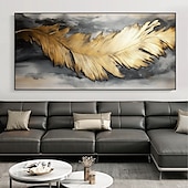 tanie Obrazy z martwą naturą-Handmade ręcznie malowany obraz olejny wall art nowoczesne abstrakcyjne pióro martwa natura krajobraz dekoracja wnętrz walcowane płótno bez ramki nierozciągnięte