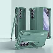 abordables Carcasas Samsung-Funda para teléfono Samsung Galaxy Z Fold 6 Z Fold 5 Z Fold 4 Z Fold 3 cubierta trasera con soporte de pie con protector de pantalla magnético color sólido PC