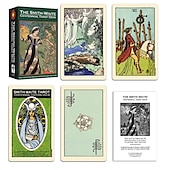 Недорогие игры и аксессуары-Английское Таро 12*7 см большая колода Таро с бумажными инструкциями