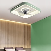 preiswerte Dimmbare Deckenleuchten-Deckenventilator mit Licht, dimmbar, 48 cm, Macaron, mehrfarbig, 360-Grad-Kopfschütteln, 6 Windgeschwindigkeiten, moderner Deckenventilator für Schlafzimmer, Wohnzimmer, ca &amp; Fernbedienung 110-240V