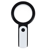 abordables Outillage à Main-Loupe de lecture portative 30x, loupe éclairée, lentille de microscope, montre de bijoux, loupe avec lumière led