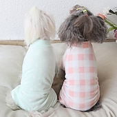 billiga Pyjamas-Hund Katt Pyjamas Mode söt stil Vinter Mjuk Tvättbar Bekväm Inomhus Ledigt / vardag Hundkläder for Bichon Frisé Pudel Pommeran valpen eller det lilla husdjuret Fjäril