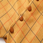 billiga Gilets-Herr Väst Dagliga kläder Utekväll Vintage Mode Vår &amp; Höst Knappar Polyester Bekväm Slät Enkelknäppt Kraglös Normal Vältränad Väst