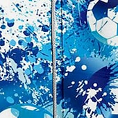 billiga Pojkens 3D Sporter &amp; Spel-Pojkar 3D Fotboll Huvtröja Kappa Ytterkläder Långärmad 3D-tryck Höst Vinter Mode Streetwear Häftig Polyester Barn 3-12 år Utomhus Ledigt Dagligen Normal