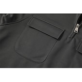 economico felpe con cappuccio da uomo di base-Per uomo Felpa con cappuccio Felpa con cappuccio e cerniera a un quarto Felpa con cappuccio tattica Compatto Rosso bordeaux Nero Vino Verde militare Blu marino Con cappuccio Liscio Compatto Sportivo