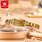 economico Orologi al quarzo-Regalo per la Festa della Mamma OLEVS per donne orologio al quarzo orologio creativo minimalista alla moda orologio casual impermeabile orologio con cinturino in acciaio inossidabile
