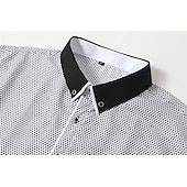 cheap Men&#039;s Button Down Shirts-Men&#039;s Dress Shirt Button Down Shirt Collared Shirt Polka Dot Wedding Outdoor Black White Red Navy Blue Long Sleeve Turndown Summer Spring Clothing Apparel Print