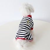 abordables Pijama-Perros Gatos Pijamas Moda Estilo lindo Invierno Suave Lavable Cómodo Navidad Exterior Casual Diario Ropa para perros for Bichón Frisé Caniche Pomerania Animal doméstico del bebé Mariposa
