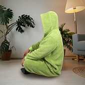 billiga Matchande familjepyjamas-jultomten Grönt monster lurvigt Familj jul pyjamas Nattkläder Julpyjamas Herr Dam Pojkar Flickor Jul Cosplay kostym Barn Vuxna Jul Maskerad julafton Jul Fest Onesie