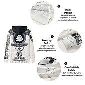 abordables Sudaderas con capucha para hombre-Wishine sudaderas con capucha unisex impresión digital 3d película de terror payaso sudadera pulóver top negro xl tops de calavera