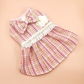 cheap Dresses-Dog Cat Dress Fashion Cute Winter Soft Washable Comfortable Outdoor Party Dog Clothing for Bichon Frise Poodle Pomeranian Baby Pet Papillon
