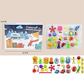 cheap Best Christmas Gifts-Christmas Advent Calendar Blind Box,Christmas Blind Box Children&#039;s Party Gift Decompression DIY Hand Tear Countdown Calendar Blind Box Christmas Toys for Christmas Gifts