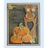 economico stencil da parete-crea bellissime zucche autunnali con fustelle per alberi in metallo, perfette per realizzare cartoline, scrapbooking, timbri &amp; Di più!