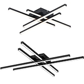 baratos Candeeiros de Teto-4-luz 6-luz 61/85/120 cm Design de Cluster Design de Linha Formas geométricas Luzes de Tecto Alumínio Linear Geométrico Minimalista Acabamentos Pintados LED Moderno 110-120V 220-240V