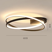 abordables Luces de techo-Luz de techo LED, lámpara de techo con luz empotrada de diseño circular regulable, adecuada para dormitorio, sala de estar, comedor, ac110v ac220v