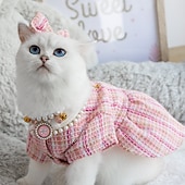 halpa Mekot-Koirat Kissat Hameet Muoti söpö tyyli Talvi Pehmeä Pestävä Mukava ulko- Juhla Koiran vaatteet for Bichon Frise Villakoira Pomeranian Pienelle lemmikille papillon