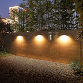 cheap Outdoor Wall Lights-Solar Outdoor Wall Lamp Garden Villa Courtyard Lighting Sign Door Headlight Waterproof Wall Porch Fence Landscape Decoration Light