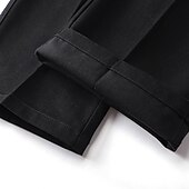 economico Chino-Per uomo Pantaloni Chino Pantaloni chino Tasche Liscio Comfort Traspirante Esterno Giornaliero Per uscire Di tendenza Informale Nero Cachi