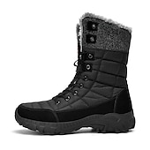 お買い得  冬と雪のブーツ-ファー裏地付きメンズ断熱冬用スノーブーツ - 寒い天候や雪の降る条件に適した防水、滑り止めアウトドアブーツ