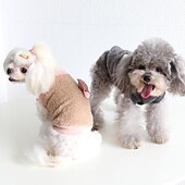 cheap Dog Apparel &amp; Accessories-Dog Cat Sweatshirt Fashion Cute Winter Soft Washable Comfortable Outdoor Casual Daily Dog Clothing for Bichon Frise Poodle Pomeranian Baby Pet Papillon