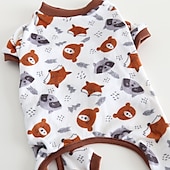 billiga Pyjamas-Hund Katt Pyjamas Mode söt stil Vinter Mjuk Tvättbar Bekväm Utomhus Ledigt / vardag Hundkläder for Bichon Frisé Pudel Pommeran valpen eller det lilla husdjuret Fjäril