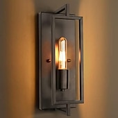 halpa LED-seinävalaisimet-teollinen musta seinävalaisin seinävalaisin maalaismainen vintage seinävalaisin e26-jalustalla, maalaistalon metalli maalaistyylinen seinävalaisin, moderni sisäseinävalaistus kiinteästi 110-240v