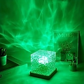 abordables Lampes de table-Lampe de Table Décorative Artistique Batterie Li intégrée Pour Chambre à coucher ABS Transparent