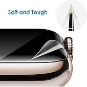 cheap Smartwatch Screen Protectors-Screen Protector Film for iWatch Ultra/Ultra 2 Series 9 8 7 6 SE 5 4 3 2 1 for Apple Watch 49mm 44mm 40mm  Soft / Tempered glass Protective Accessories（3/1pcs film）