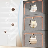 economico Contenitori per abbigliamento-contenitore trapuntato di grande capacità, organizer pieghevole per cassetti dell&#039;armadio, organizer per coperte, trapunte, vestiti, traslochi