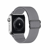 abordables correas de reloj de manzana-Compatible con Apple Watch Correa 38mm 40mm 41mm 42mm 44mm 45mm 49mm Trenzado Elástico Ajustable Tejido correa de repuesto para iwatch Ultra 2 Series 9 8 7 SE 6 5 4 3 2 1