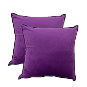 cheap Textured Throw Pillows-Decorative Toss Pillows 1 Pc Luxury Velvet Solid Color Pillow Case Cover Living room Bedroom Sofa Cushion Cover Outdoor Cushion for Sofa Couch Bed Chair Pink Blue Sage Green Purple