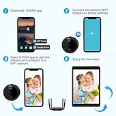 זול מצלמות רשת IP פנימיות-R10 מצלמת IP 4K מיני אלחוטי גלאי תנועה גישה מרחוק חיתוך IR פנימי תמיכה 256 GB