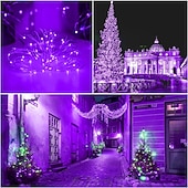 cheap Solar String Lights-1pcs 50/100/300leds Halloween Solar Lights, Outdoor Fairy Garland String Lights, Waterproof Garden Festoon Lamp, Halloween Yard Patio Party Decoration