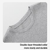 tanie odzież męska na zamówienie-unisex, niestandardowa, 100% bawełniana koszula z długim rękawem i okrągłym dekoltem, wiosna&amp;amp; jesienne bluzki czarny biały żółty niebieski szary