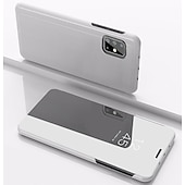 abordables Carcasas Samsung-teléfono Funda Para Samsung galaxia S24 S23 S22 S21 S20 Ultra Plus FE A54 A34 A14 A72 A52 A42 A71 A51 A31 Note 20 Ultra 10 Plus S25 Ultra Funda Completa con Soporte Espejo Activación al abrir