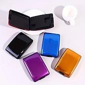 billige kortholdere og etuier-Tyverisikringslommebok mini bærbar oppbevaringsveske lett kredittkortveske, minimalistisk veske