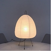 preiswerte Nachttischlampe-Papierlampe, moderne Retro-Schreibtischlampe, japanisches Design, Papierlampenschirm, LED-Reispapier-Schreibtischlampe, Homestay-Schlafzimmer, Wohnzimmer/Restaurant, Dekoration, Zuhause,